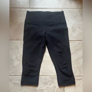 Lululemon Athletica Black Cropped Leggings